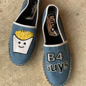 Sam Edelman fries b4 guys slip ons